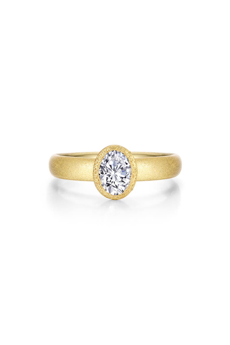 Oval Simulated Diamond Solitaire Ring, Main, color, WHITE