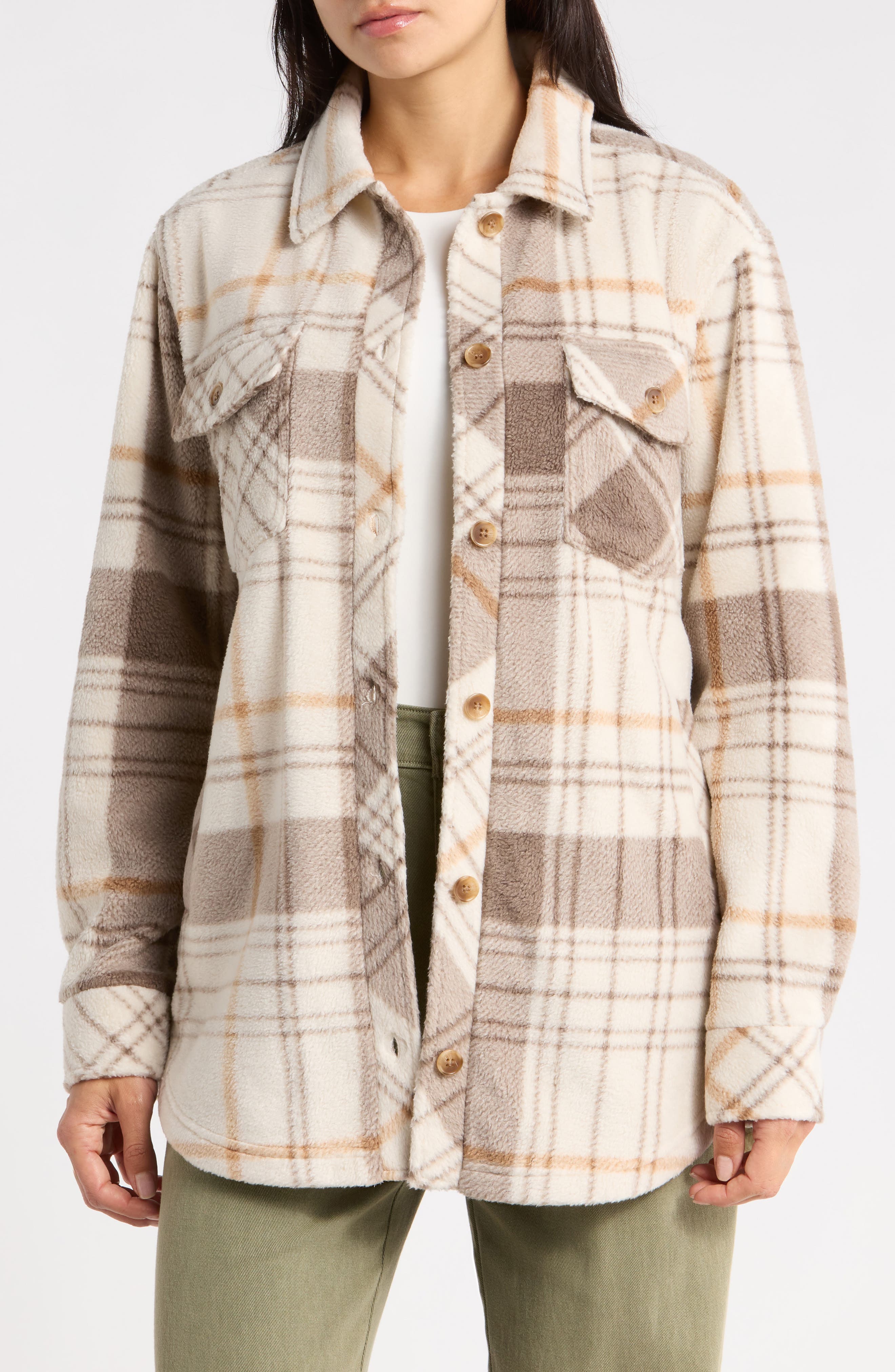TAUPE COPPER PLAID