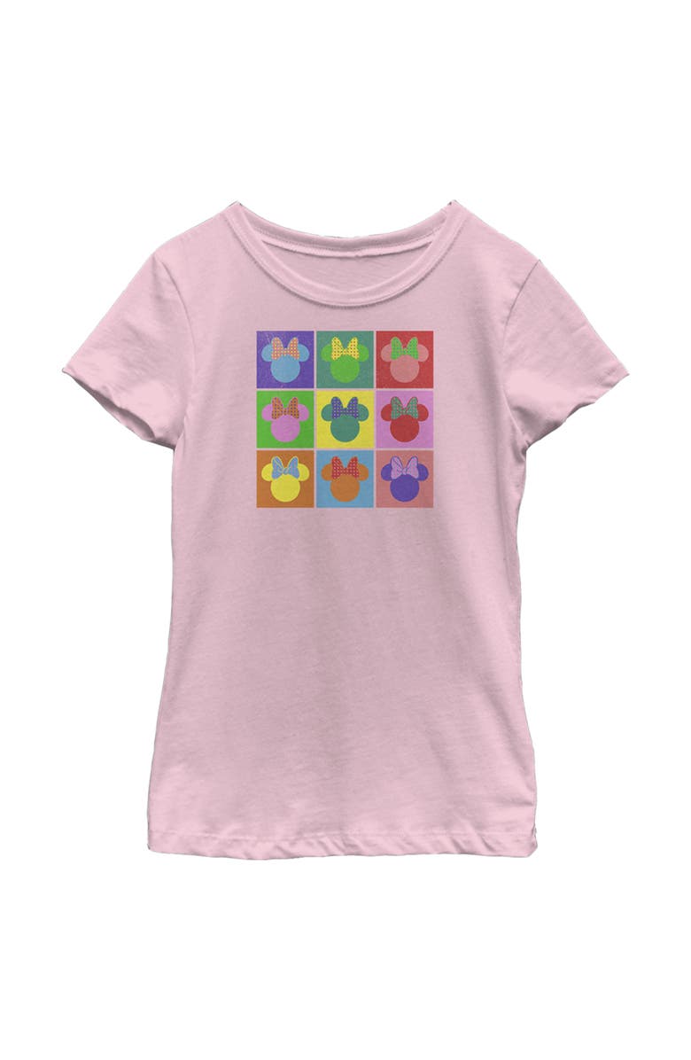 Mickey & Friends Girl's Mickey & Friends Warhol Minnie  Graphic T-Shirt, Main, color, Light Pink