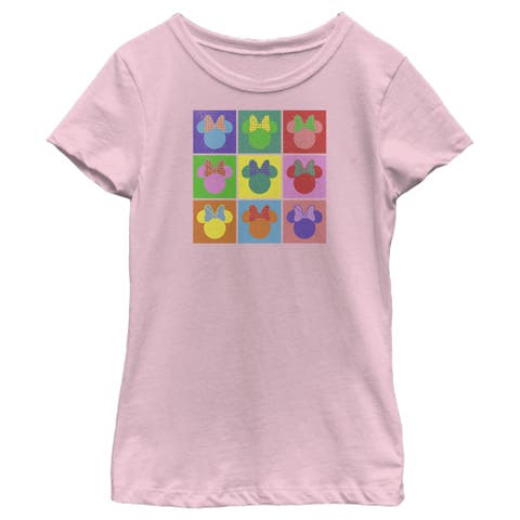 Girl's Mickey & Friends Warhol Minnie  Graphic T-Shirt