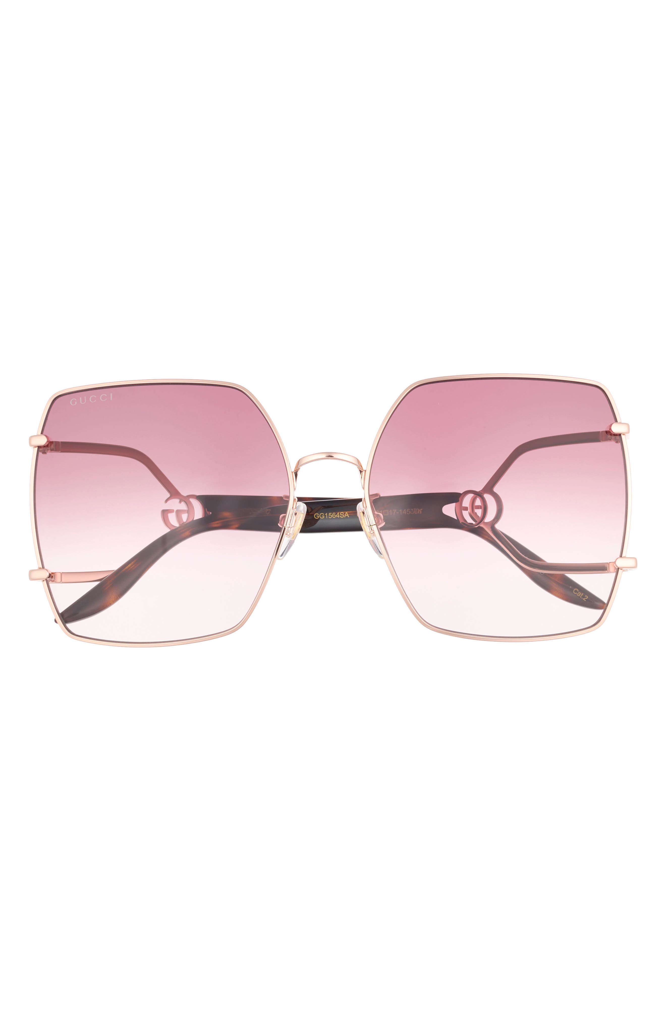 Gucci 61mm Square Sunglasses