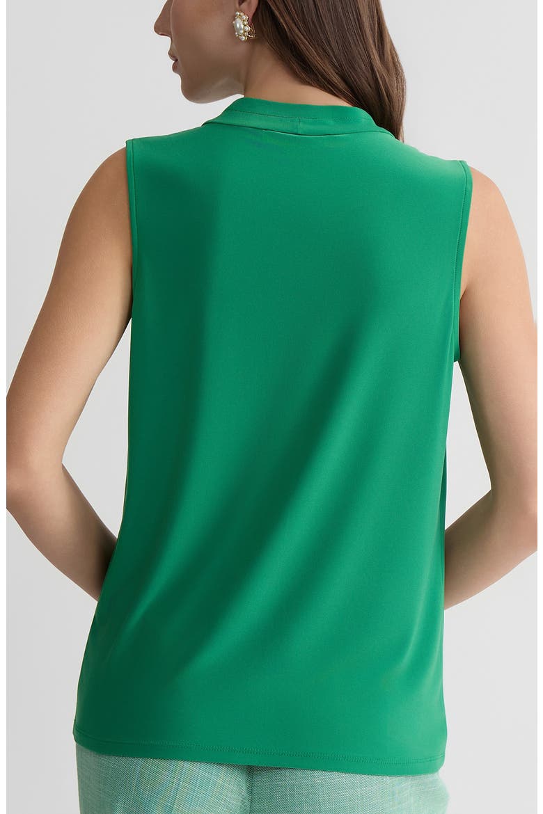 Pleated Sleeveless Top, Alternate, color, LUSH GREEN