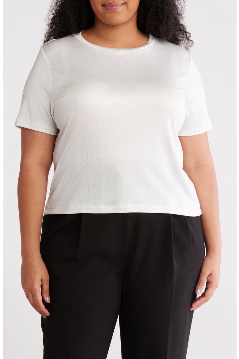 Metallic Crewneck T-Shirt, Main, color, IVORY