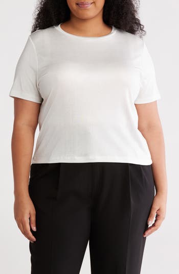Renee C Metallic Crewneck T-shirt