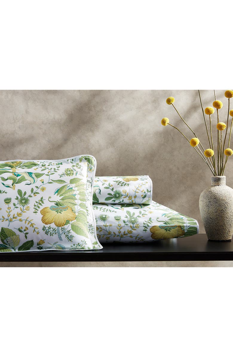 Matouk Pomegranate Duvet Cover, Alternate, color, Citrus