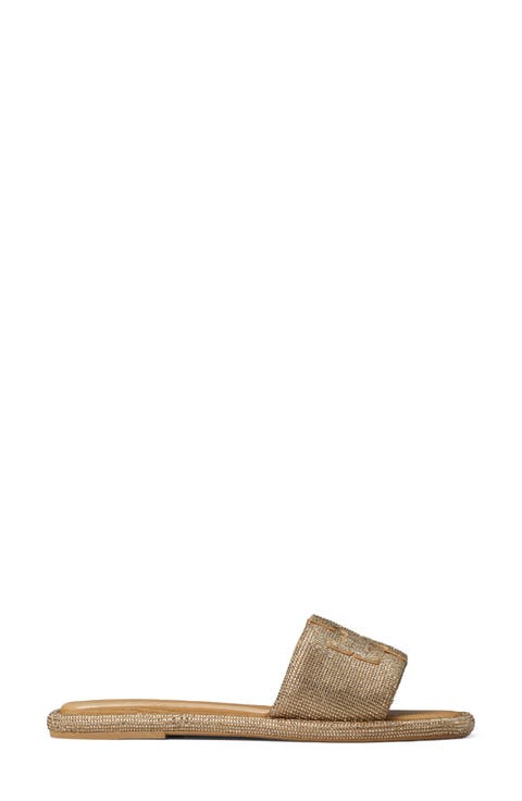 Double T Pavé Slide Sandal