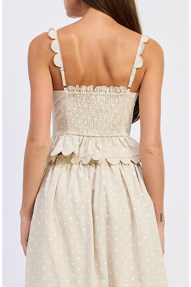 Elise Embroidered Peplum Top, Alternate, color, NATURAL IVORY