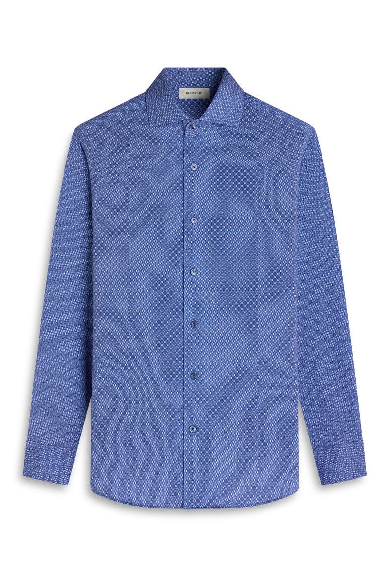 Devon OoohCotton® Mosaic Print Button-Up Shirt, Alternate, color, THISTLE