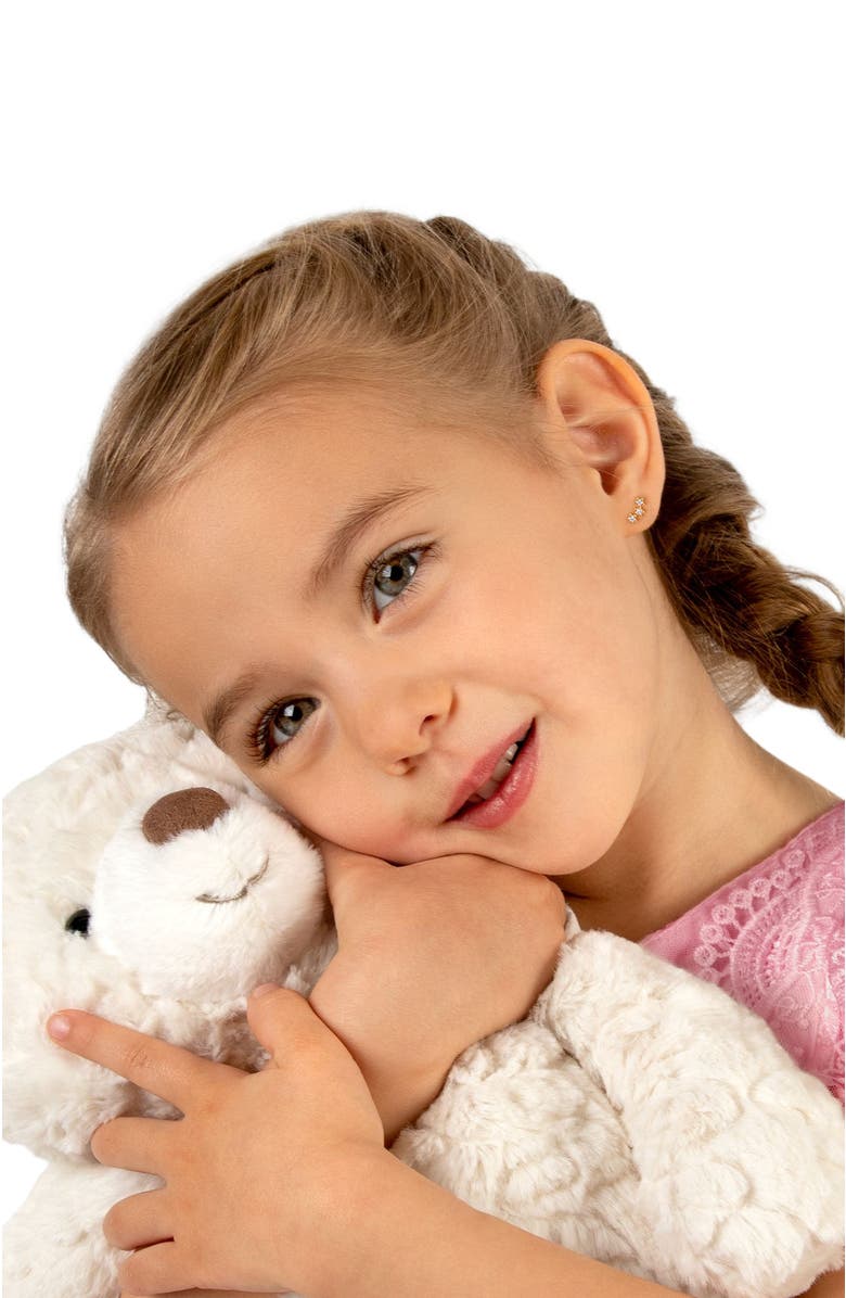 Tiny Blessings 14K Gold Lucky Stars Studs Screw Back Earrings, Alternate, color, 14K Rose Gold