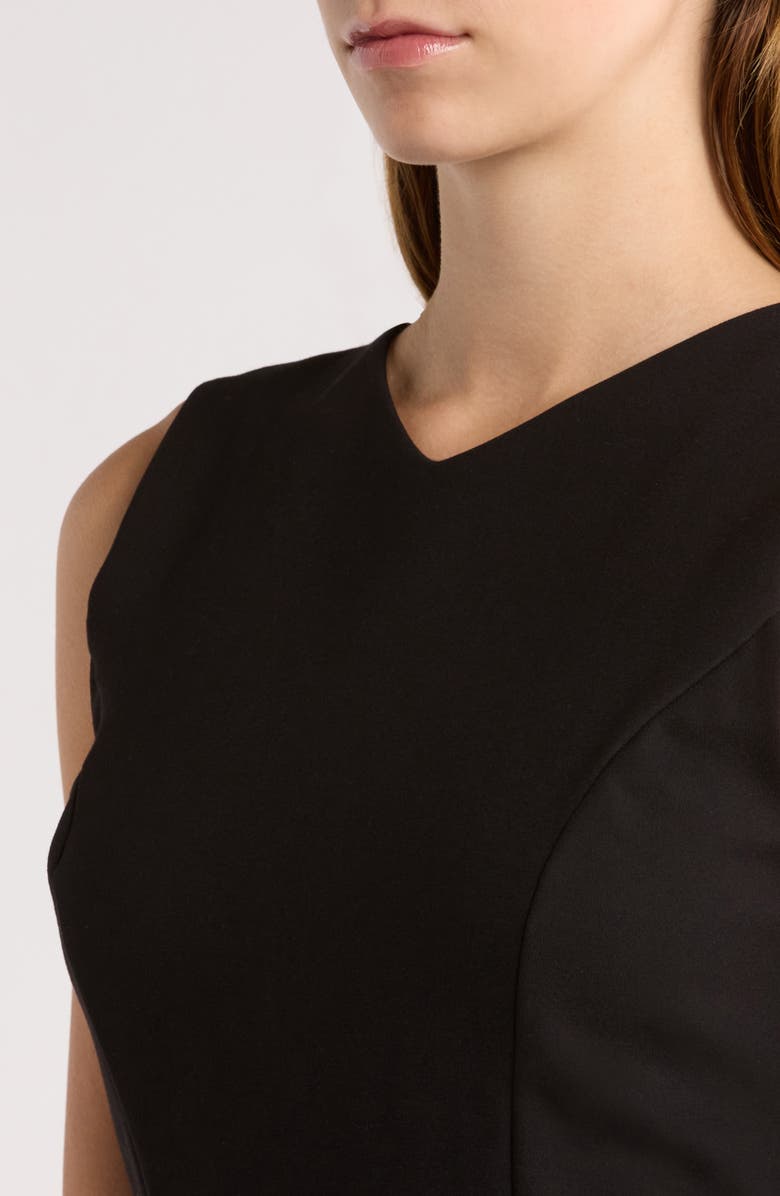 Reformation Ava Fit & Flare Knit Dress, Alternate, color, Black