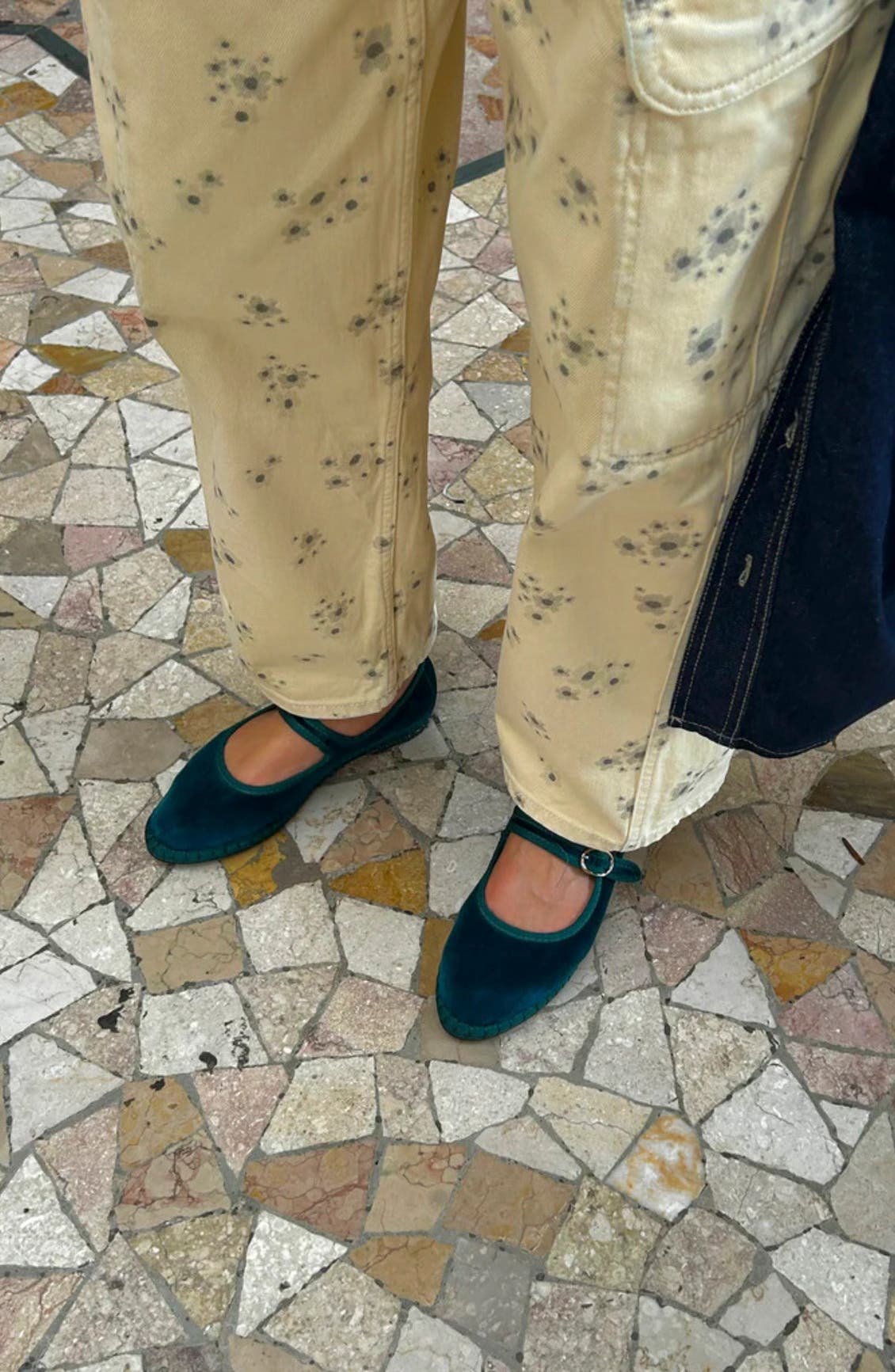 Leonor Mary Jane Flat, Alternate, color, GREEN