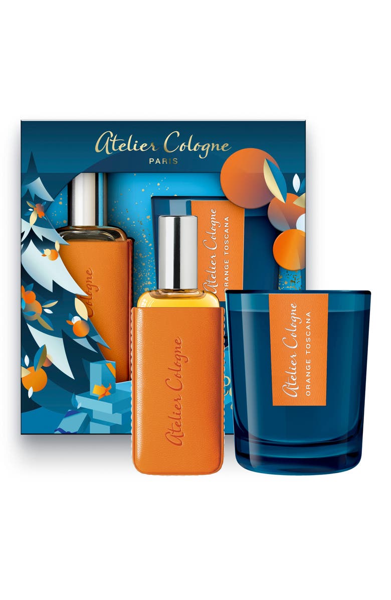 Atelier Cologne Orange Sanguine Cologne Absolue & Candle, Main, color, 