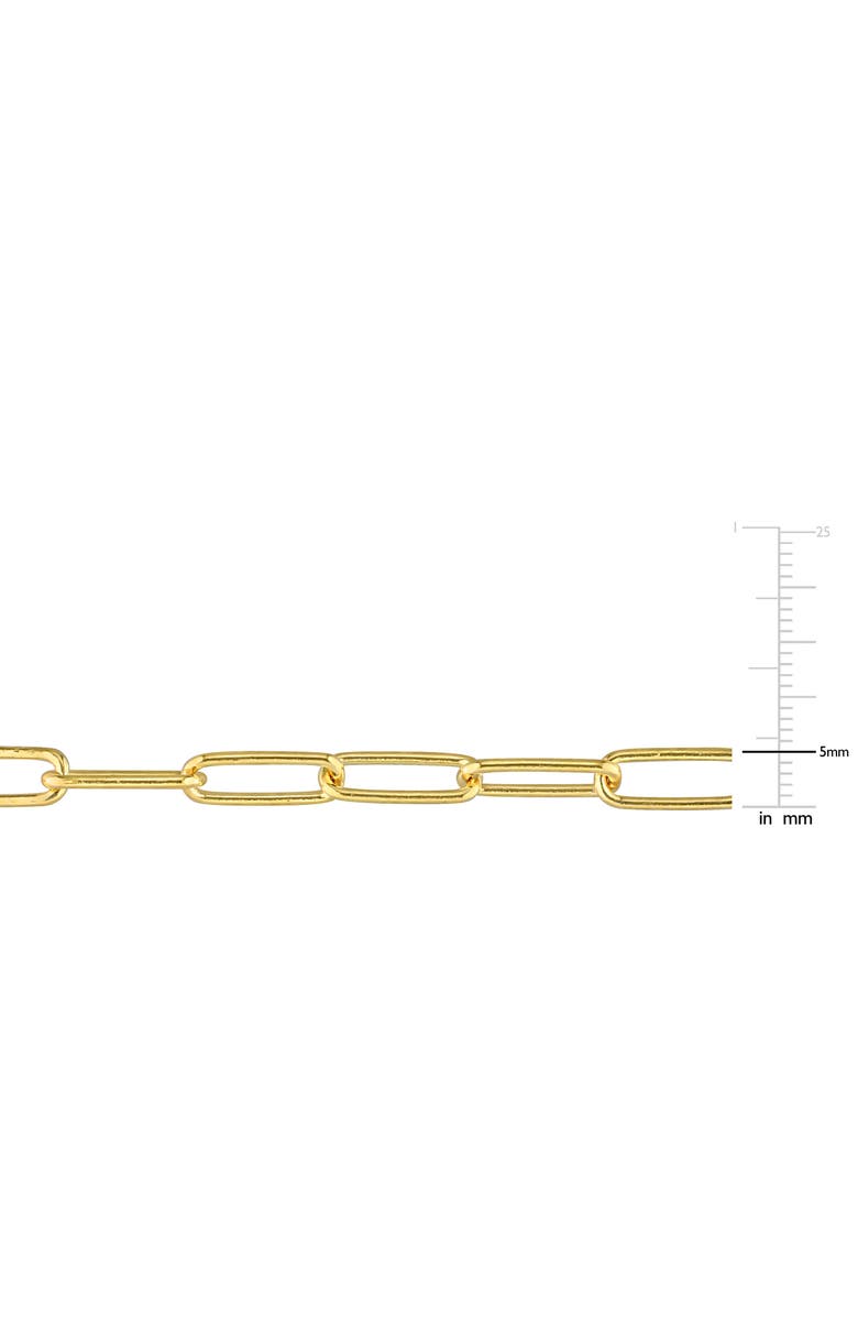 DELMAR Polished Paper Clip Chain Bracelet, Alternate, color, Yellow