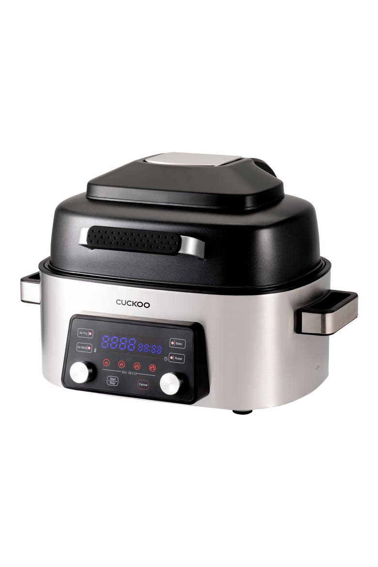 CAFG-A0601S 6-Quart Countertop Air Grill & Air Fryer, Alternate, color, SILVER