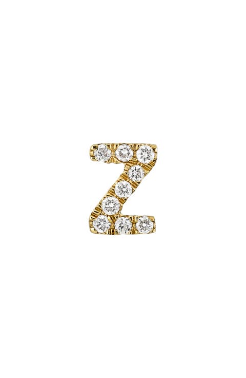 Icon Diamond Initial Single Stud Earring (Nordstrom Exclusive)