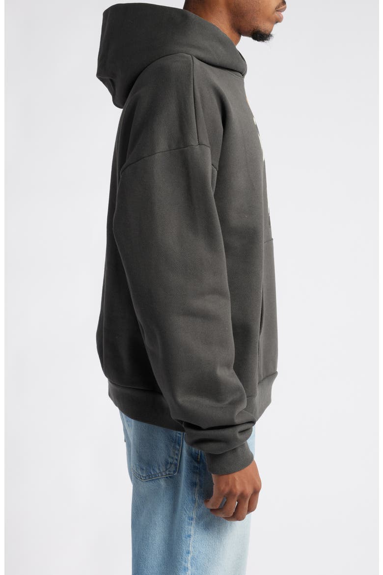 Hunter Bear Cotton Hoodie, Alternate, color, WASHED-BLACK