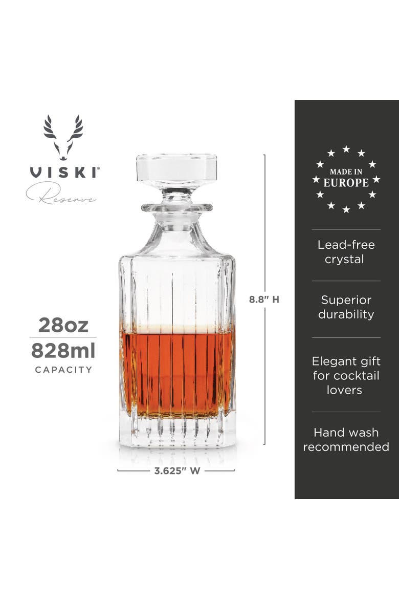 Reserve Milo Crystal Liquor Decanter, Alternate, color, Clear