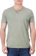 Lucky Brand Button Notch Neck T-Shirt