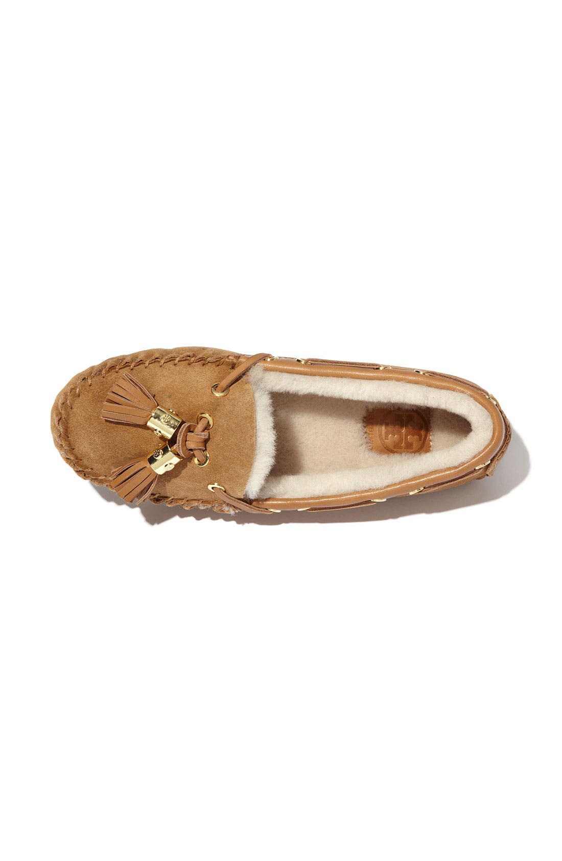 Tory Burch 'Dee Dee' Genuine Shearling Lined Slipper, Alternate, color, 