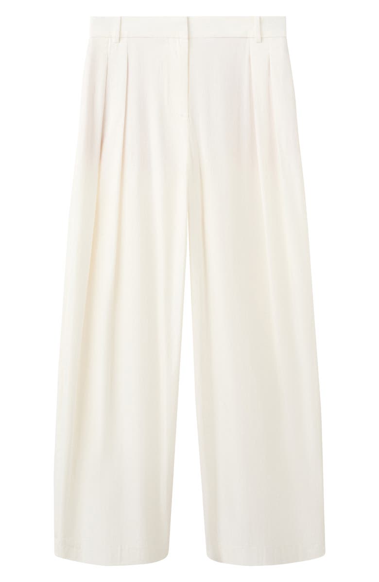 MANGO Featuring Hailey Bieber Kash Cotton Blend Pants, Alternate, color,