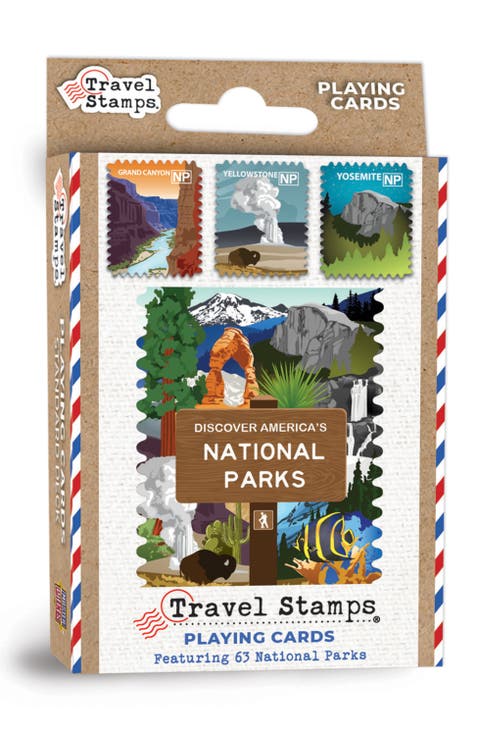 National Parks Stamps Playing Cards