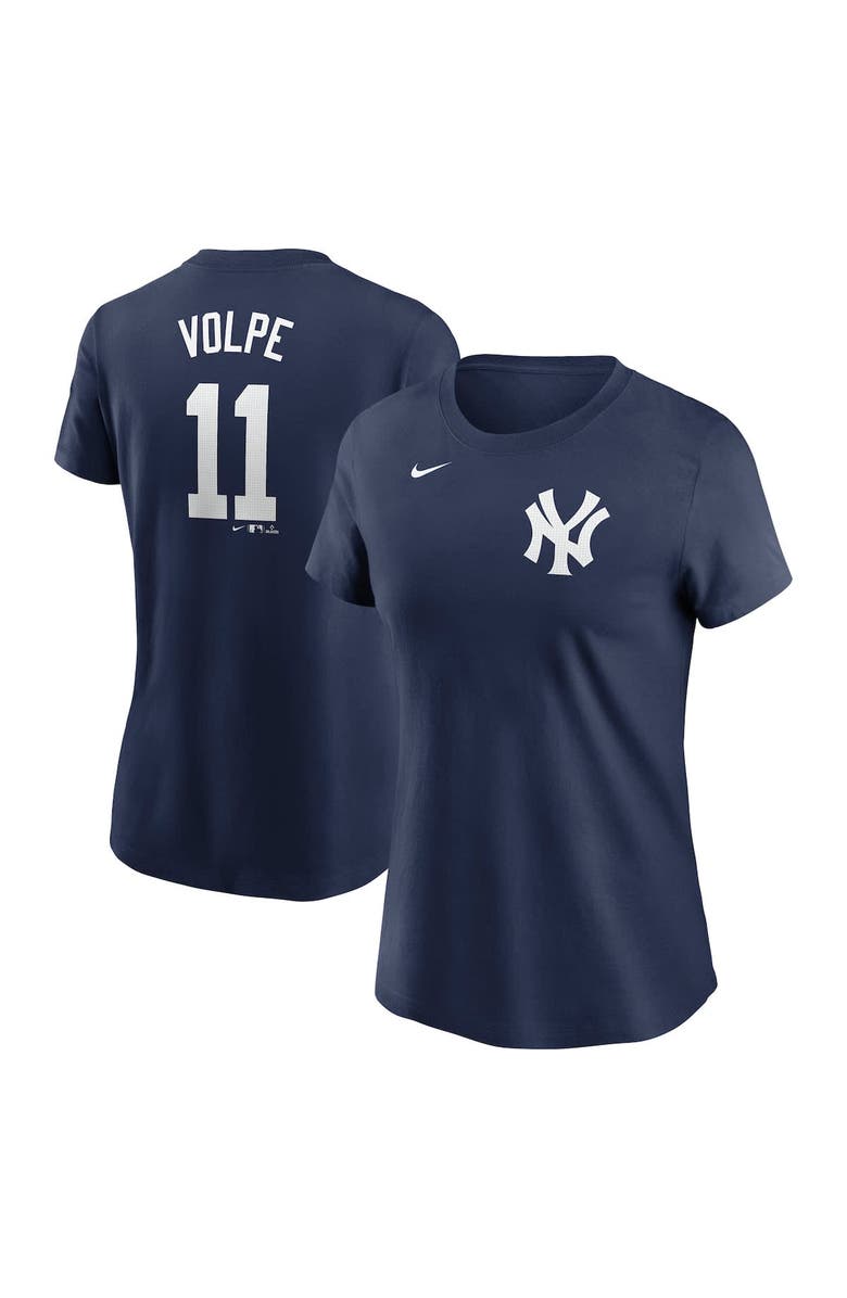 Nike Women's Nike Anthony Volpe Navy New York Yankees Fuse Name & Number T-Shirt, Alternate, color, Navy