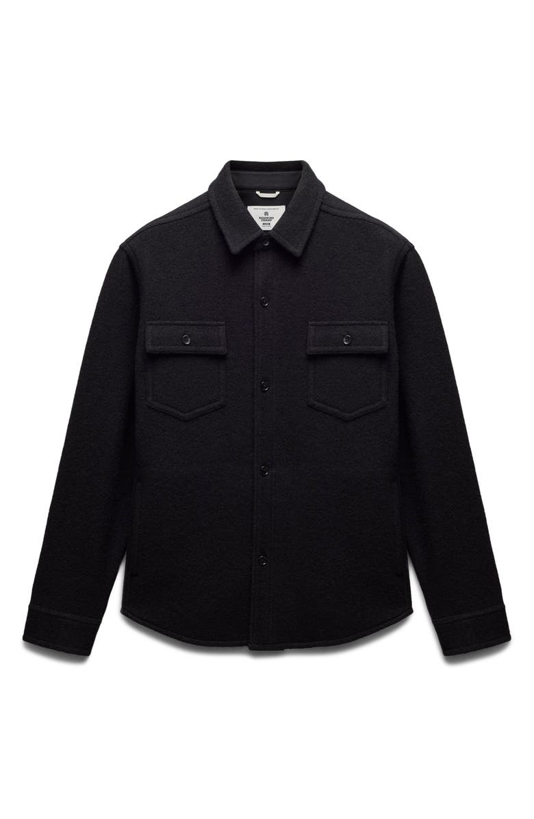Reigning Champ Warden Boiled Wool Overshirt, Alternate, color, 