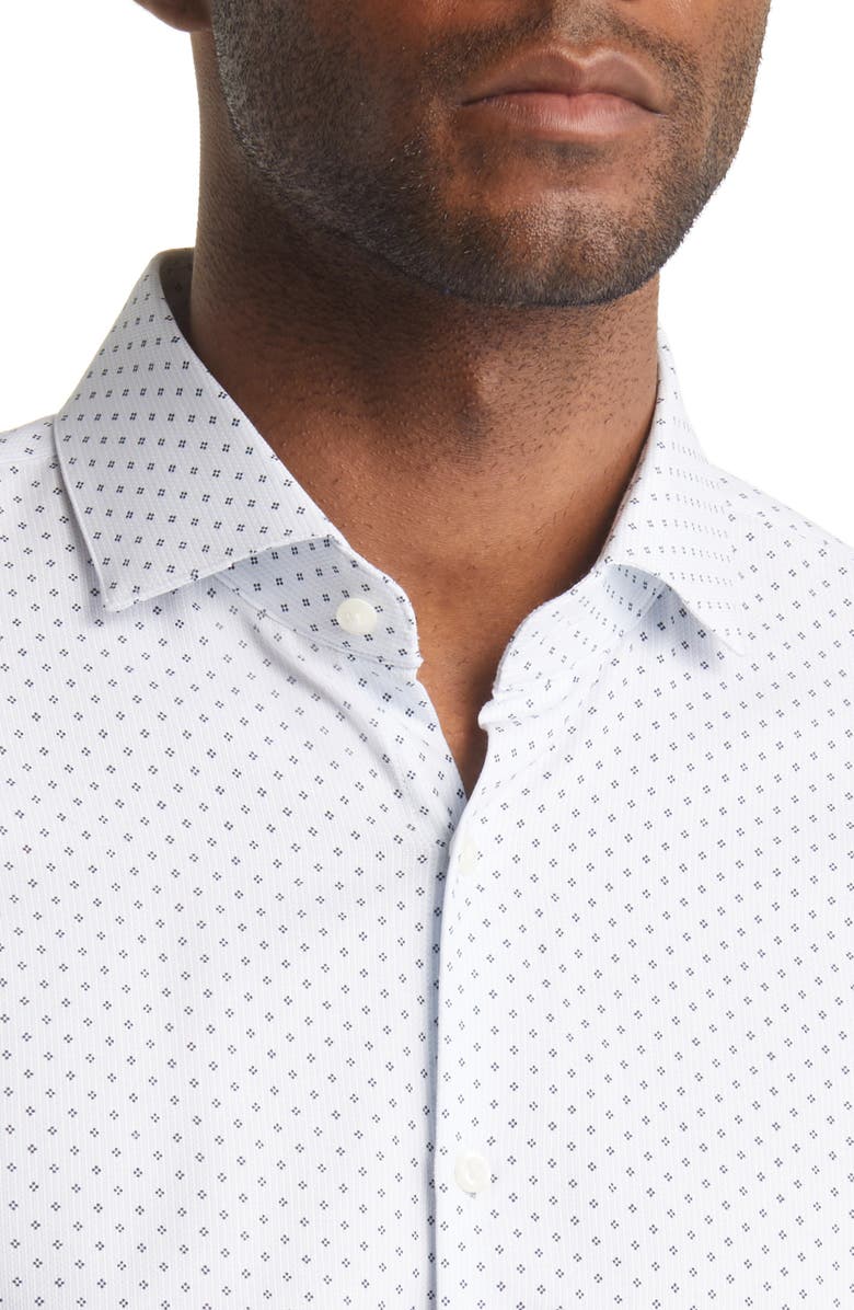 Nordstrom Tech Smart Trim Fit Non-Iron CoolMax<sup>®</sup> Dress Shirt, Alternate, color,