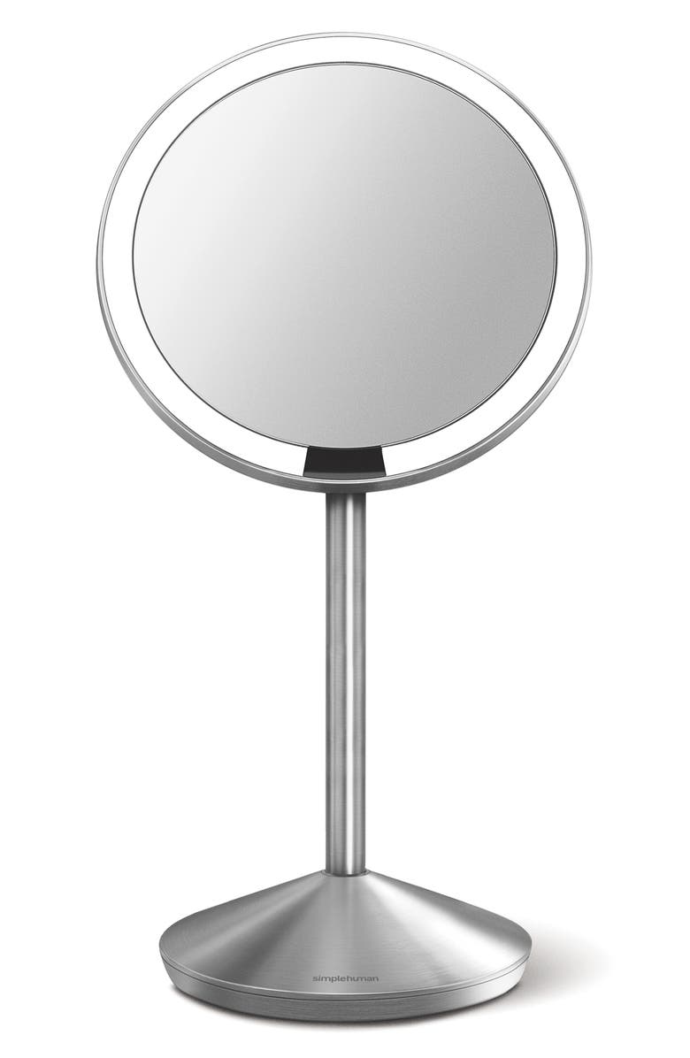 simplehuman 5-Inch Mini Countertop Sensor Makeup Mirror - Refurbished, Main, color, 