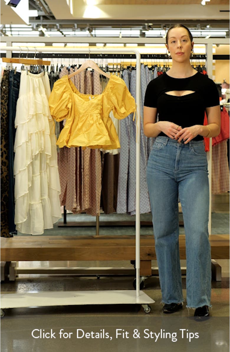 Textured Cotton Babydoll Top, sales video thumbnail