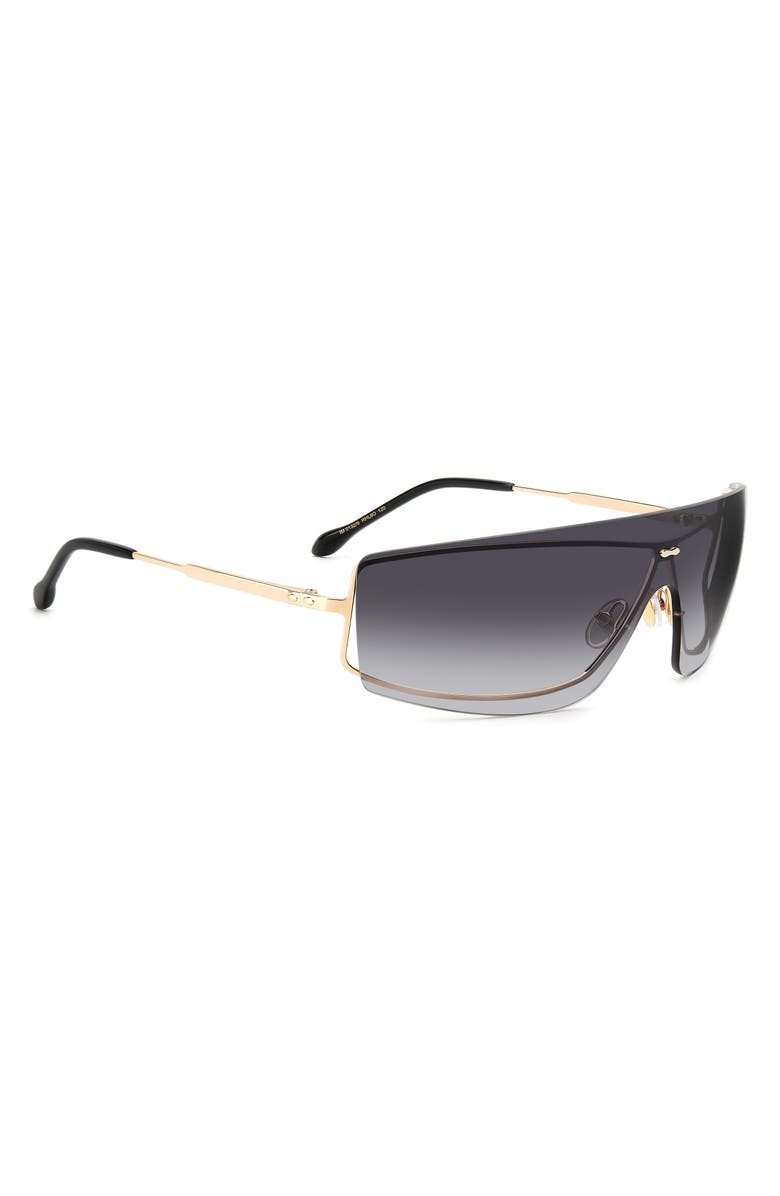 Isabel Marant 99mm Gradient Oversize Shield Sunglasses, Alternate, color, Gold Black/ Grey Shaded