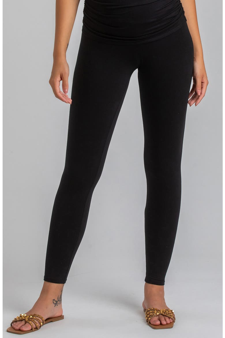 Maternity Leggings, Alternate, color, BLACK