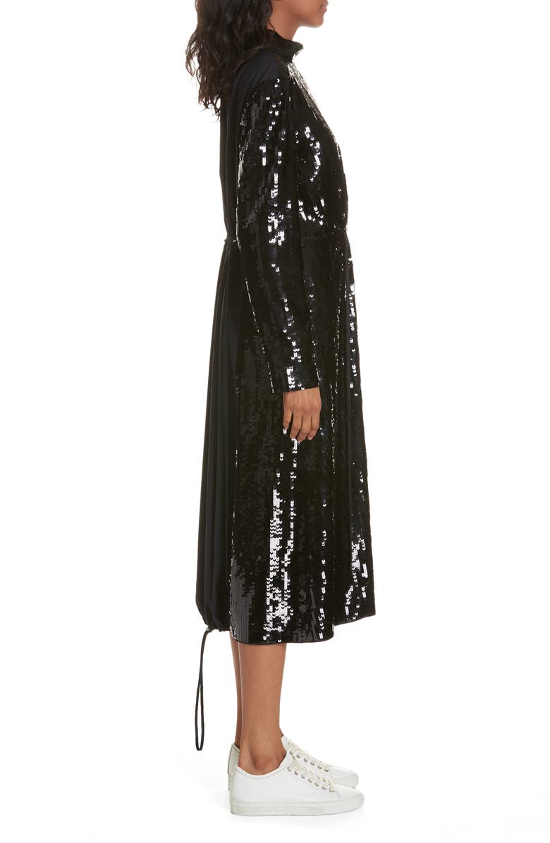 Tibi Avril Sequin Midi Dress, Alternate, color,