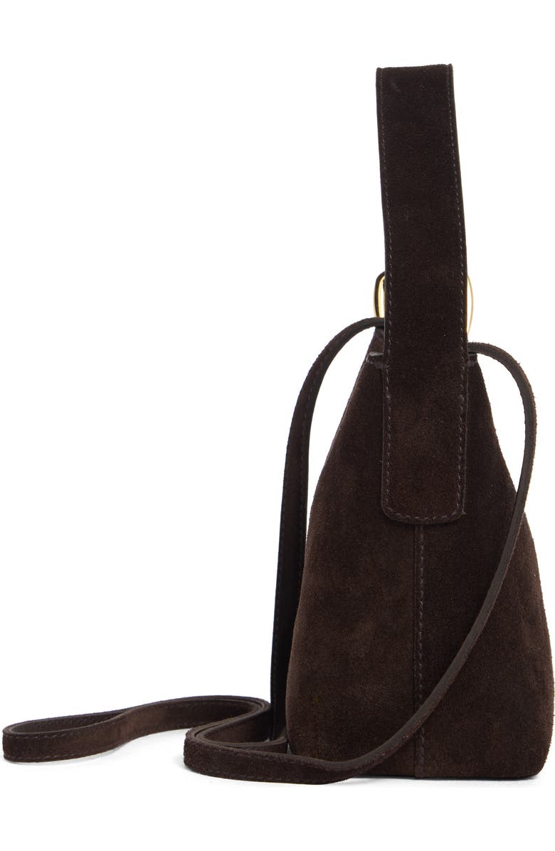 Madewell Essential Curve Shoulder Bag, Alternate, color, Dark Carob