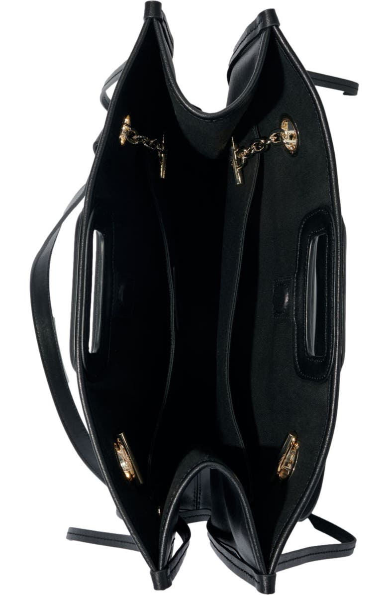 maje Leather tote bag, Alternate, color,