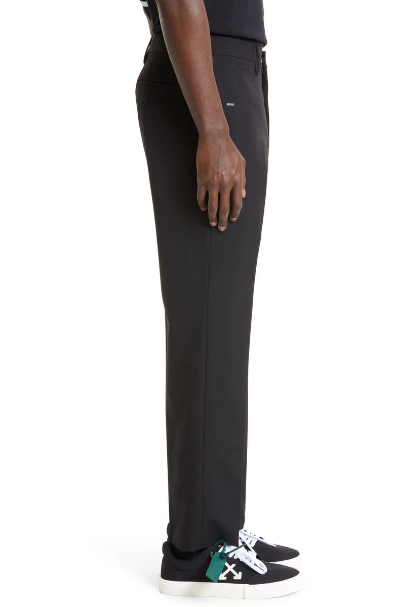 Off-White Corp Skinny Virgin Wool Pants, Alternate, color, 