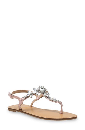 Chase & Chloe Chase And Chloe Aiden Crystal T-strap Sandal