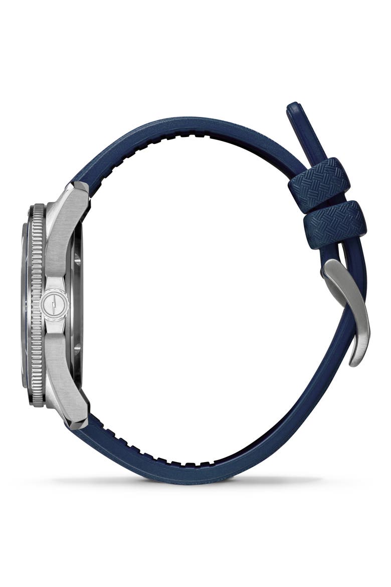 Duck Rubber Strap Watch, 40mm, Alternate, color, ALABASTER