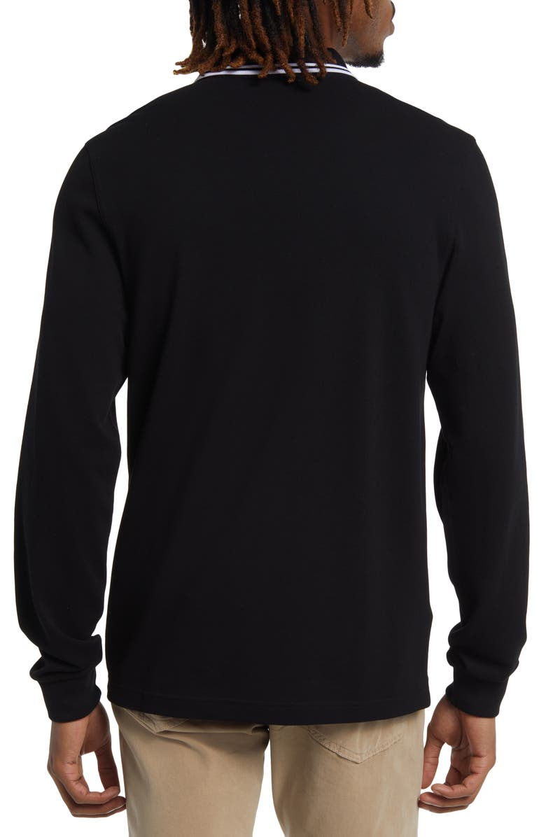 Fred Perry Twin Tipped Long Sleeve Piqué Polo, Alternate, color, 