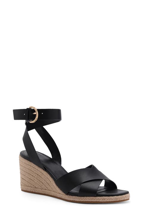 Ankle Strap Wedge Sandal (Women)