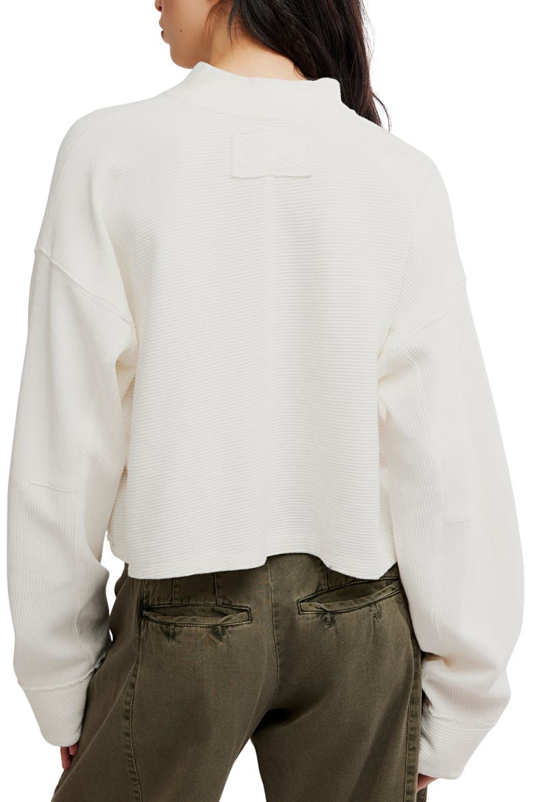 We The Free Celeste Quarter-Zip Pullover, Alternate, color, CLEAN IVORY
