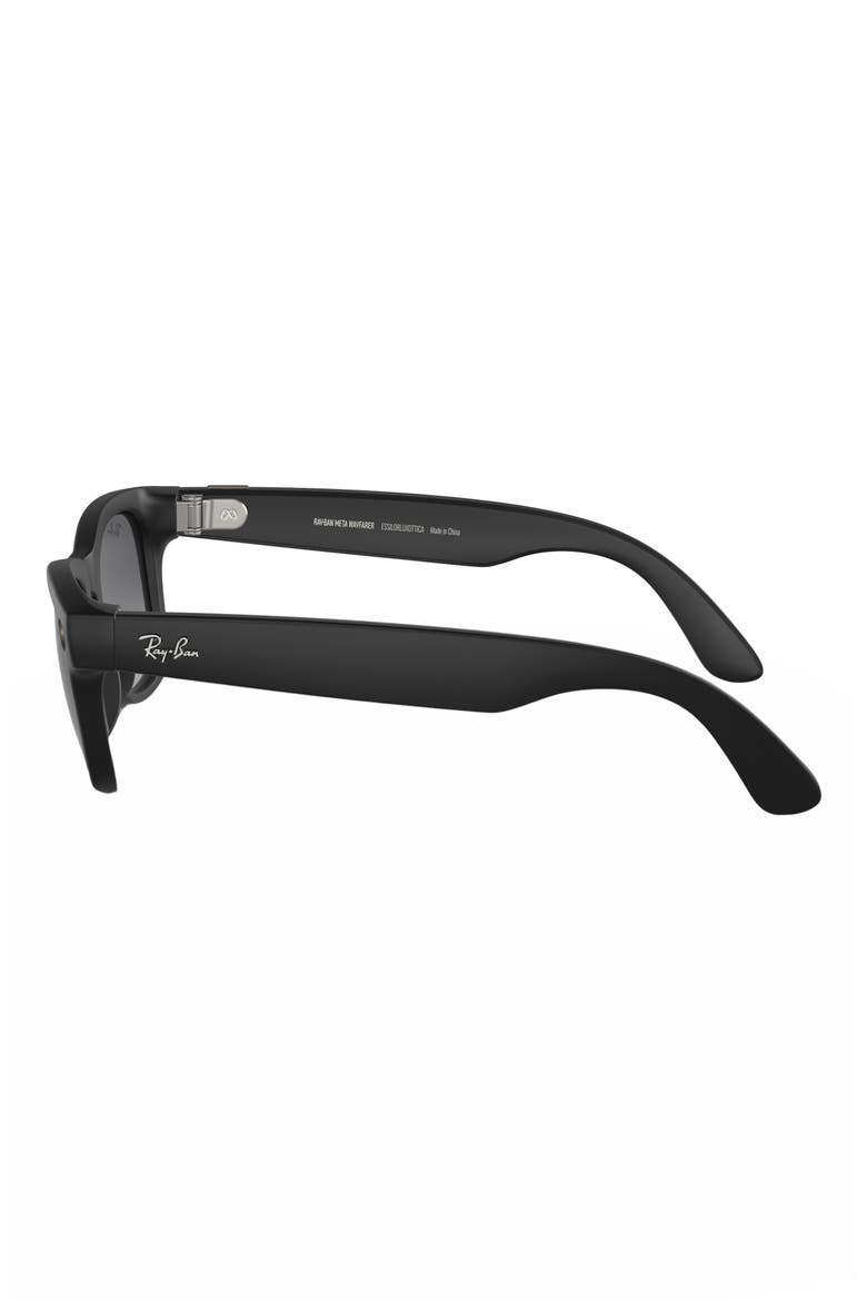Meta Wayfarer Large AI Glasses, Alternate, color, MATTE BLACK