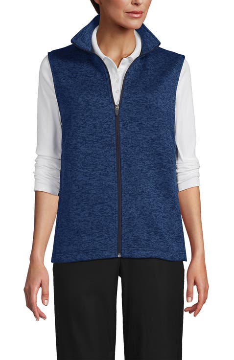 School Uniform Unisex Sweater Fleece Zip Front Vest