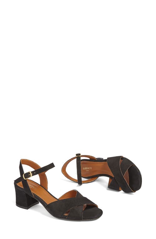 Lk Bennett Alba Cross Front Sandal In Black