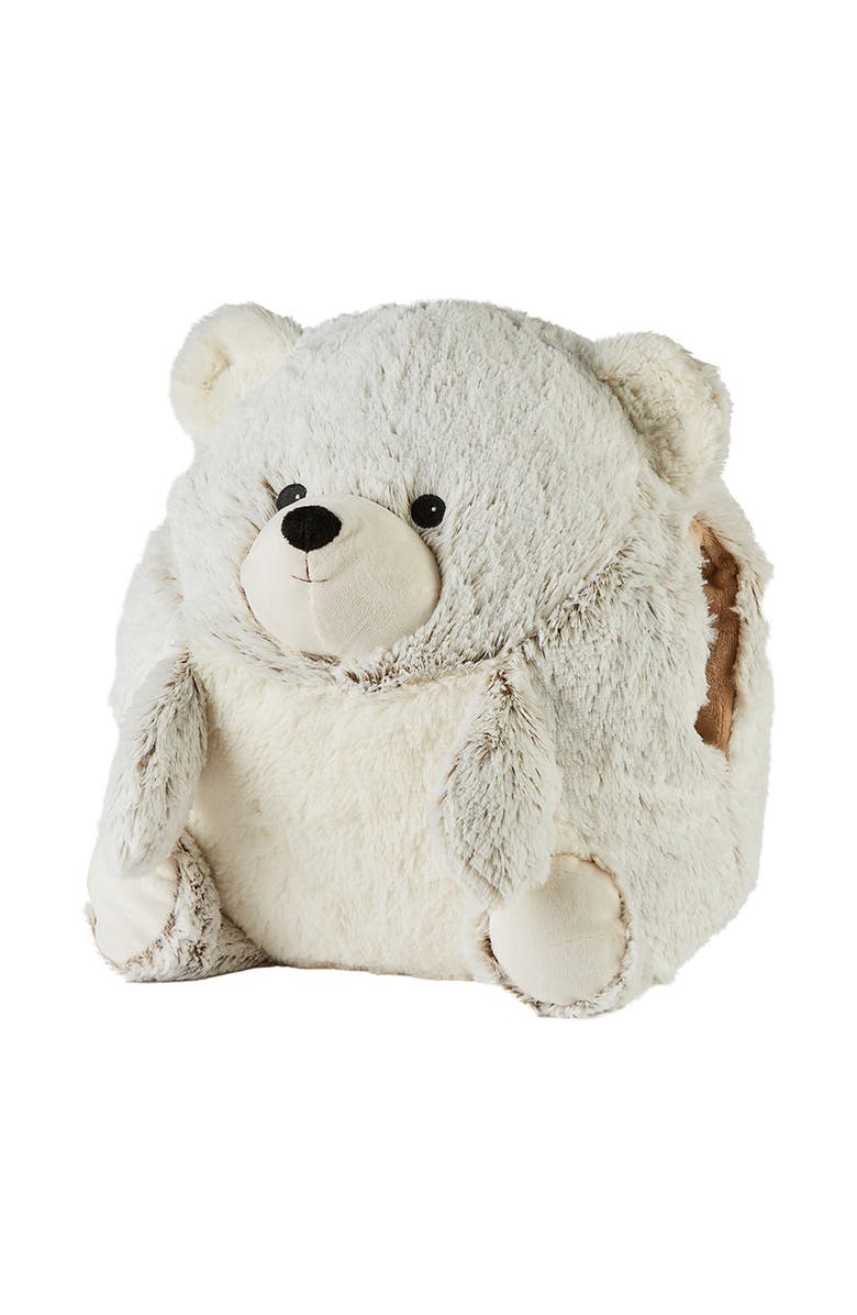 Warmies Supersized Bear Hand Warmer Plush Toy, Main, color, Light Brown