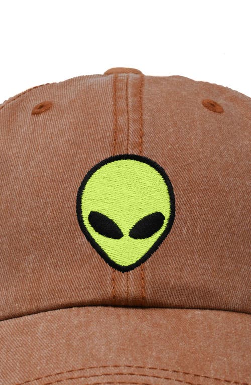 Dalix Alien Dad Cap In Washed Orange