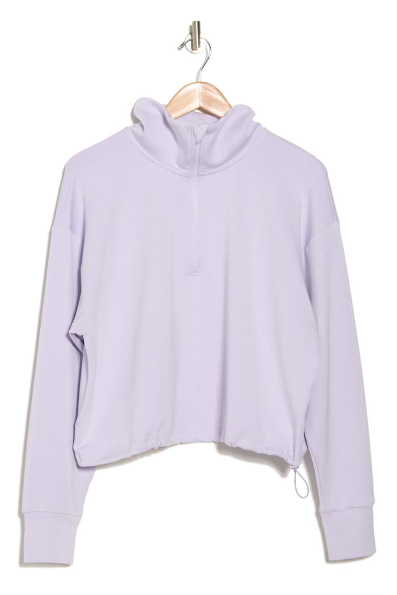 In Line Quarter Zip Crop Sweatshirt (Women) | Nordstromrack