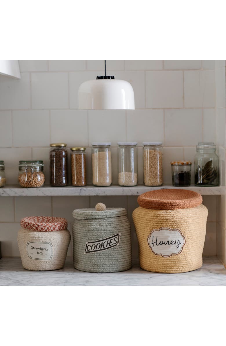 Lorena Canals Basket Honey Pot, Alternate, color, Honey, Toffee