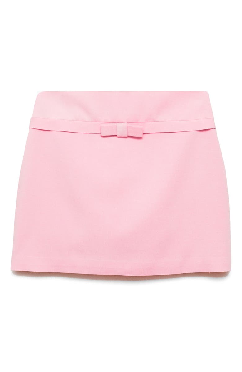 MANGO Decorative Bow Miniskirt, Alternate, color, 