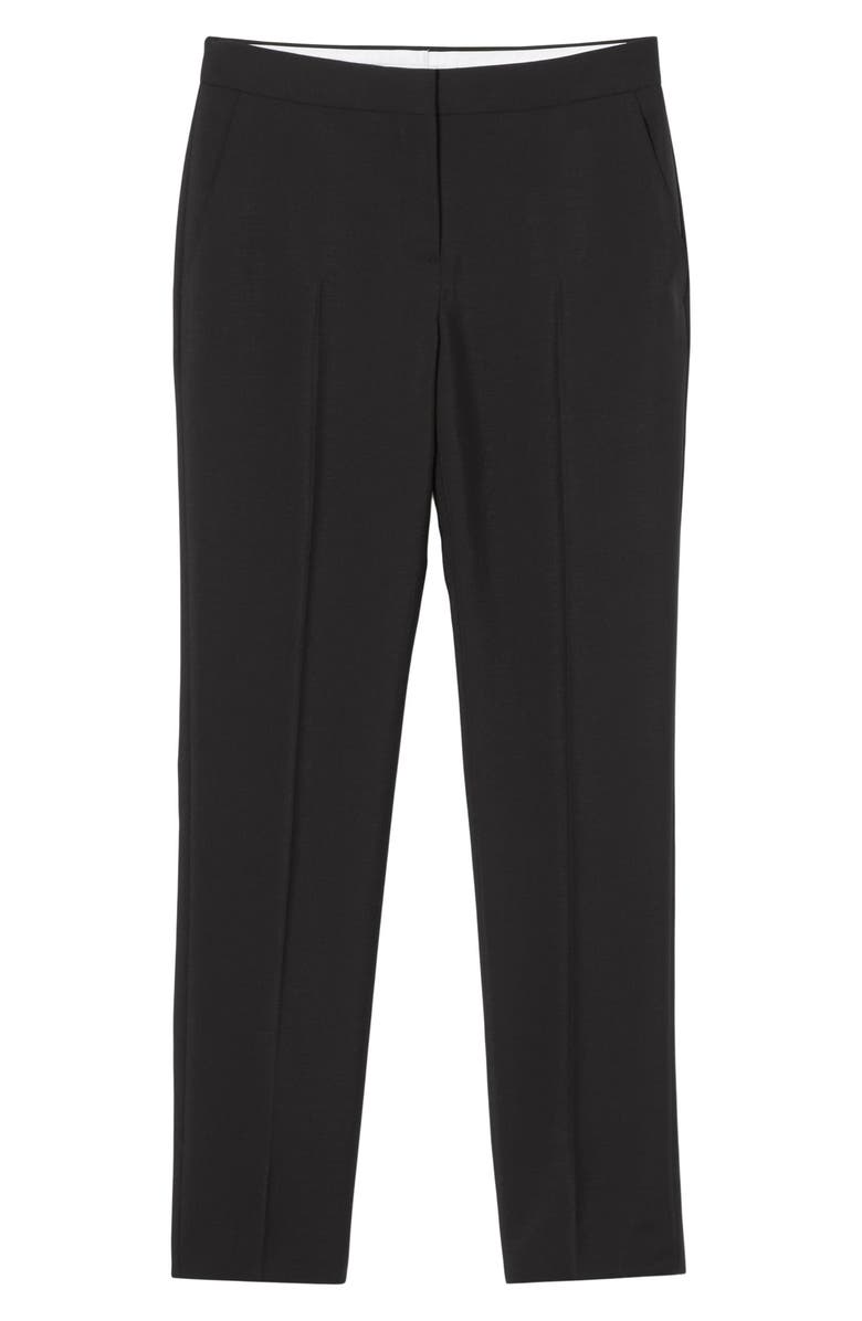 Burberry Aimie Slim Fit Mohair & Virgin Wool Trousers, Alternate, color, 